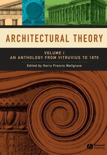 architectural theory an anthology from vitruvius to 1870